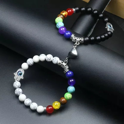 PULSERA PARA PAREJAS 7 CHACKRAS