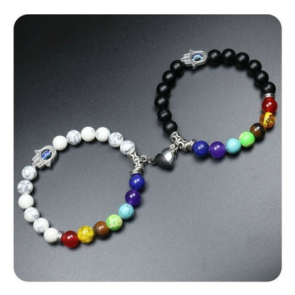 PULSERA PARA PAREJAS 7 CHACKRAS