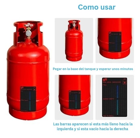 Indicador nivel de gas